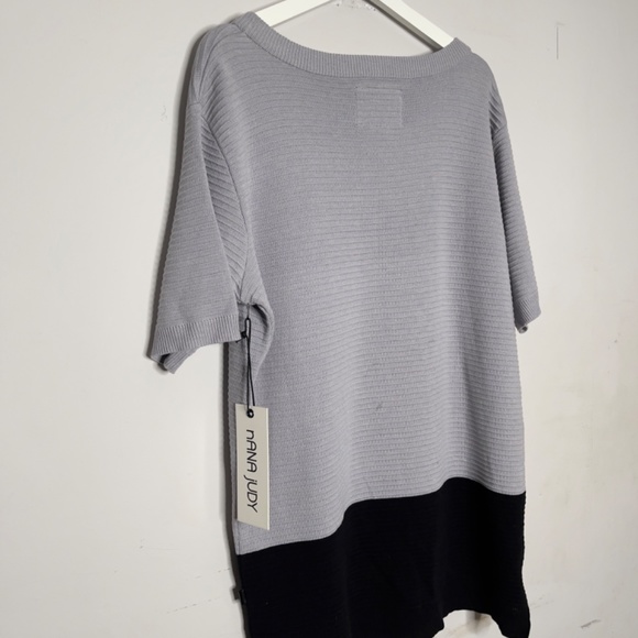 NANA JUDY Colour Block Knit Short Sleeve Shirt - Picture 5 of 6